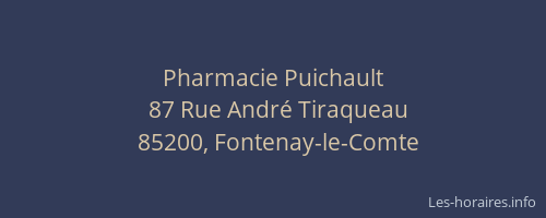 Pharmacie Puichault