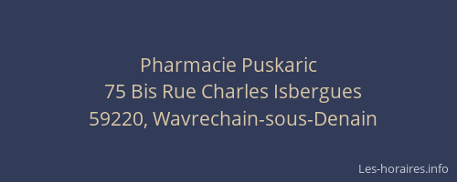 Pharmacie Puskaric