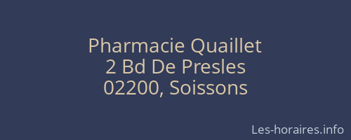 Pharmacie Quaillet