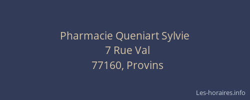 Pharmacie Queniart Sylvie