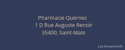 Pharmacie Quernec