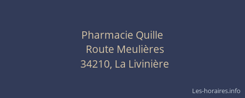 Pharmacie Quille
