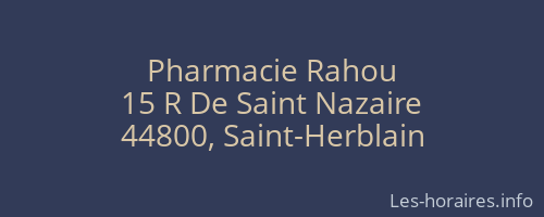 Pharmacie Rahou