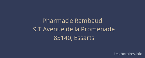 Pharmacie Rambaud