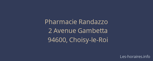 Pharmacie Randazzo