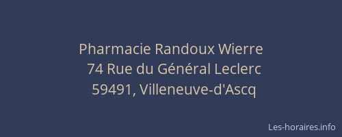 Pharmacie Randoux Wierre