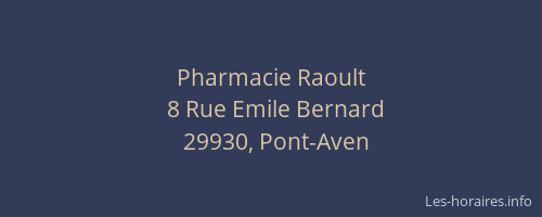 Pharmacie Raoult