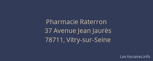 Pharmacie Raterron