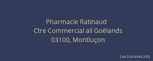 Pharmacie Ratinaud