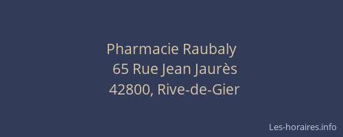 Pharmacie Raubaly