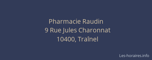Pharmacie Raudin
