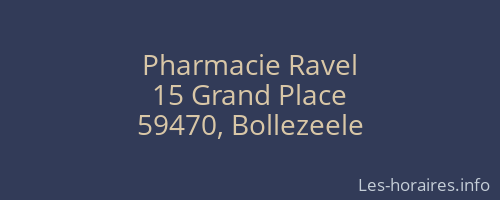 Pharmacie Ravel