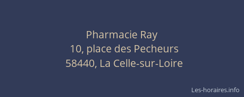 Pharmacie Ray