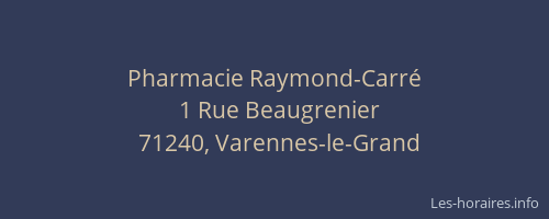 Pharmacie Raymond-Carr&eacute;
