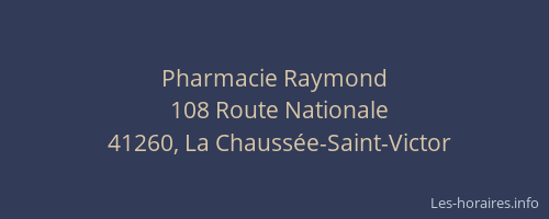 Pharmacie Raymond