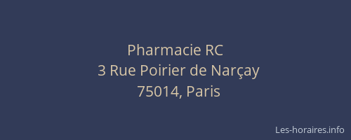 Pharmacie RC