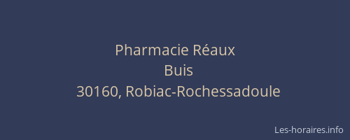Pharmacie Réaux