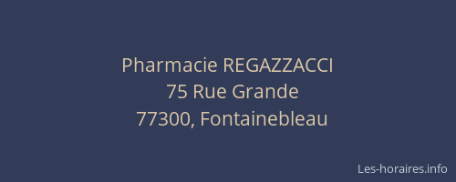 Pharmacie REGAZZACCI