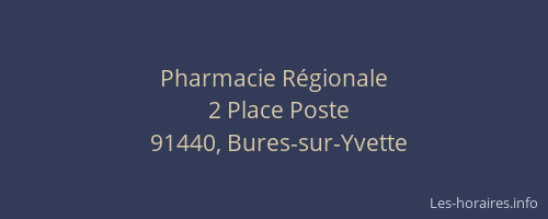 Pharmacie Régionale