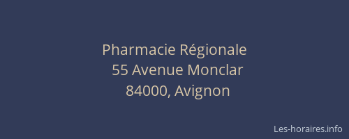Pharmacie Régionale