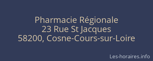 Pharmacie Régionale