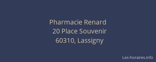Pharmacie Renard