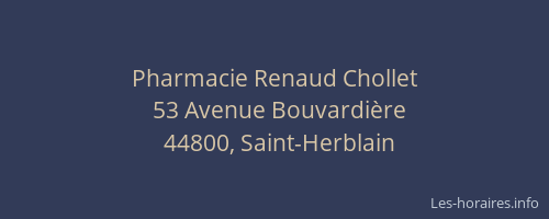 Pharmacie Renaud Chollet