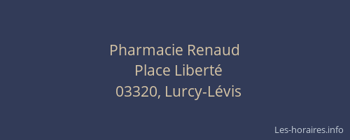 Pharmacie Renaud