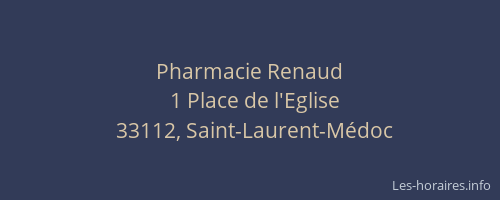 Pharmacie Renaud