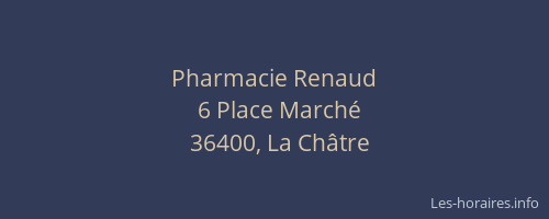 Pharmacie Renaud