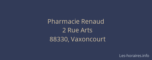 Pharmacie Renaud