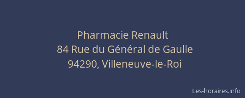 Pharmacie Renault
