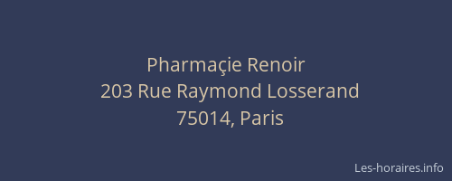 Pharmaçie Renoir