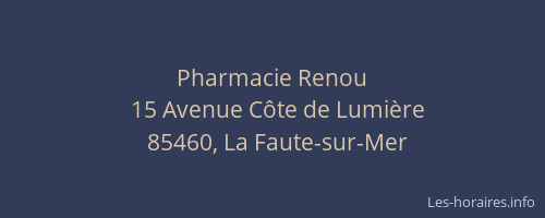 Pharmacie Renou
