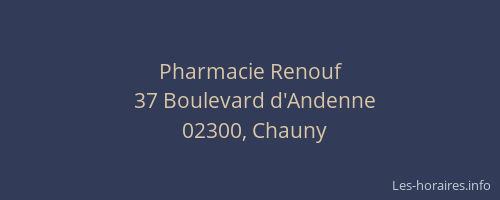 Pharmacie Renouf