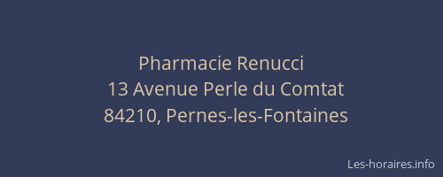 Pharmacie Renucci