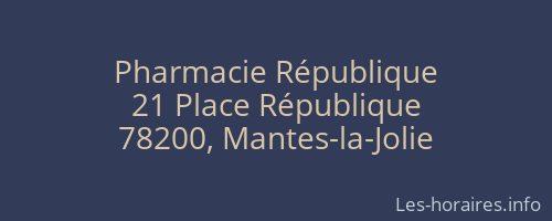 Pharmacie République