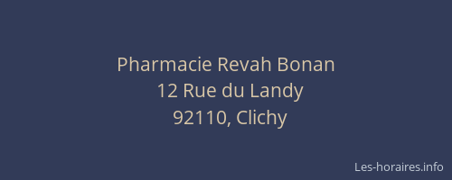 Pharmacie Revah Bonan