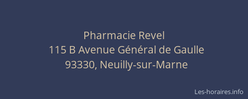 Pharmacie Revel