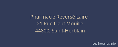 Pharmacie Reversé Laire