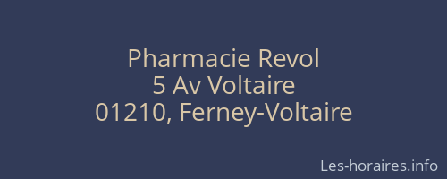 Pharmacie Revol