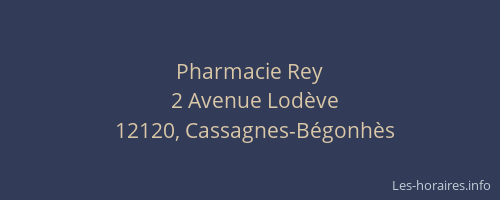 Pharmacie Rey