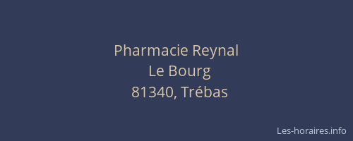 Pharmacie Reynal