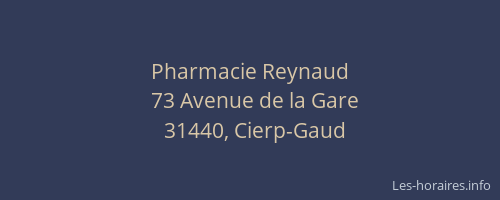 Pharmacie Reynaud