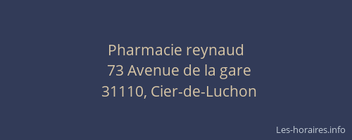 Pharmacie reynaud