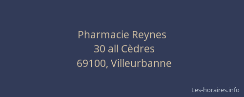 Pharmacie Reynes