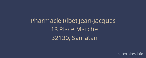 Pharmacie Ribet Jean-Jacques