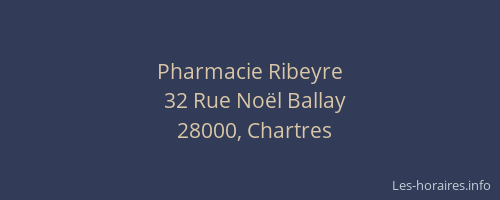 Pharmacie Ribeyre
