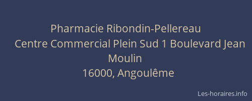 Pharmacie Ribondin-Pellereau