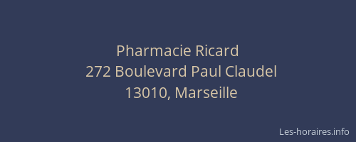Pharmacie Ricard